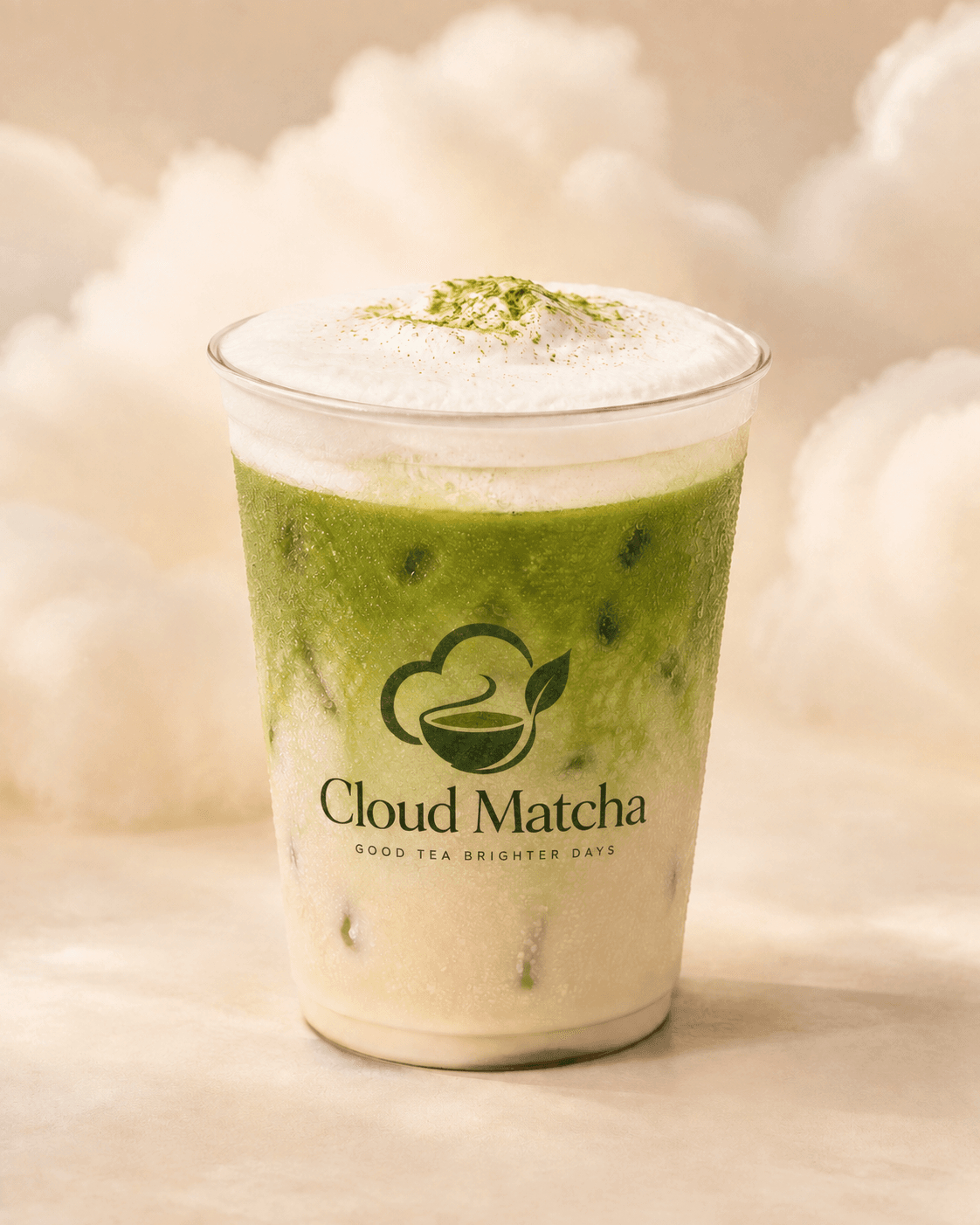 Cloud Nine iced matcha drink
