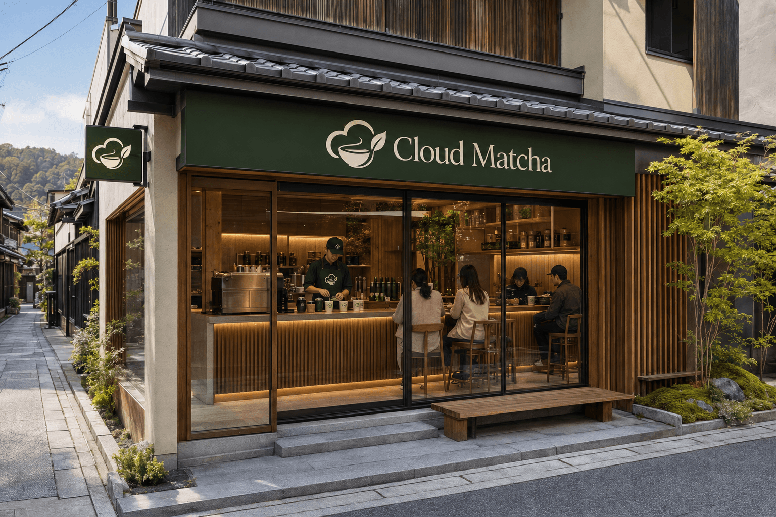 Cloud Matcha's first flagship cafe in Kyoto, Japan